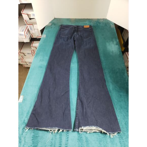 Lucky Brand Jeans Size 2 Womens Blue Stretch Mid Rise Olivia Flared Wide Leg - Picture 10 of 13
